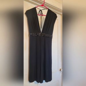 Large Black Beaded Dress